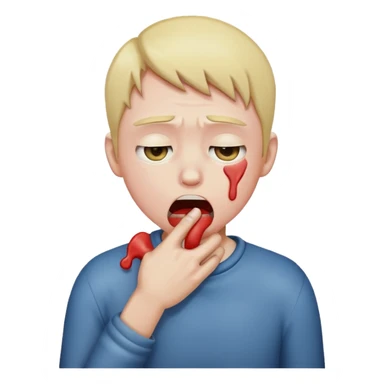 choking self emoji  sticker