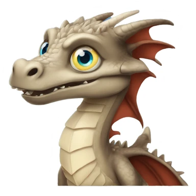 Game of thrones dragon with blue eyes sticker
