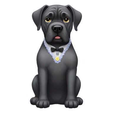 Cane corso with a dress  sticker