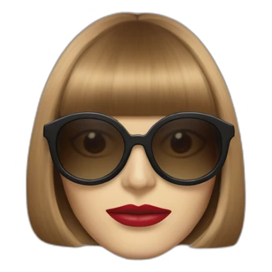 Anna wintour Dart Fener mask sticker