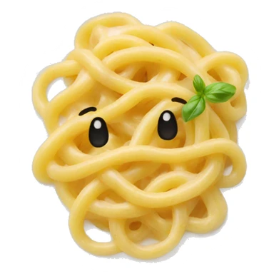 A smelling plate of carbonara pastas sticker
