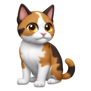 GATA CALICO JUGANDO  sticker