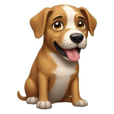 Dog with ughs sticker