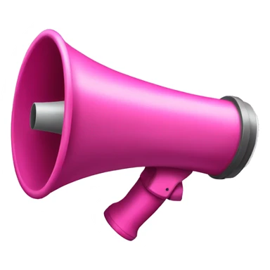 Pink megaphone sticker