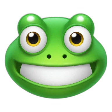 talk cloud styled as a frog sticker