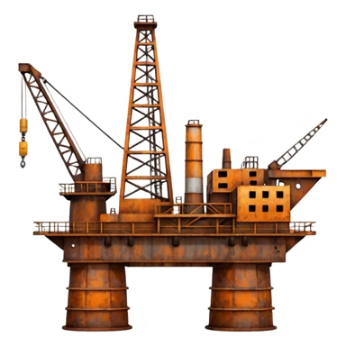 simple oil rig sticker