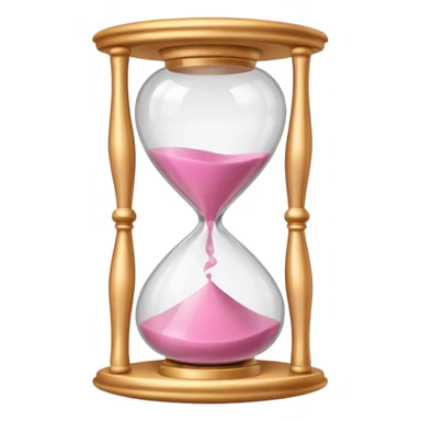 pink hourglass sticker