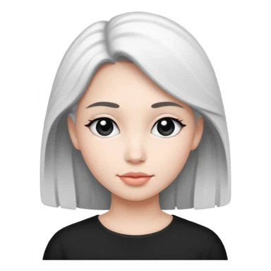 Tender Portrait female B&W sticker