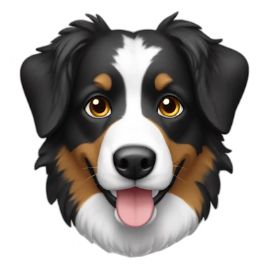 Berger australien noir et blanc sticker