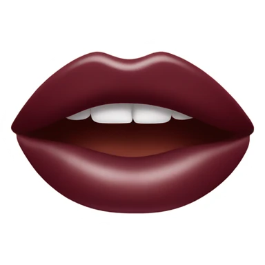 Burgundy lips only 👄 sticker