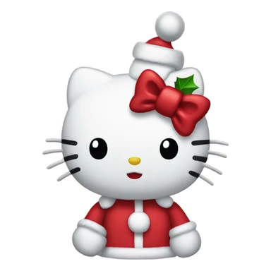 christmas hello kitty  sticker