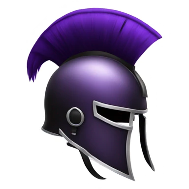Purple and black gladiator helmet Mohawk  sticker