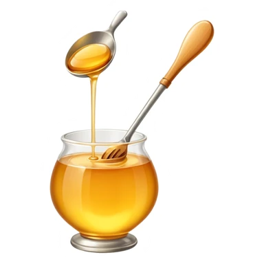 spoon with honey sticker