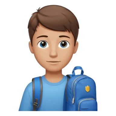 City Backpack Student boy sticker