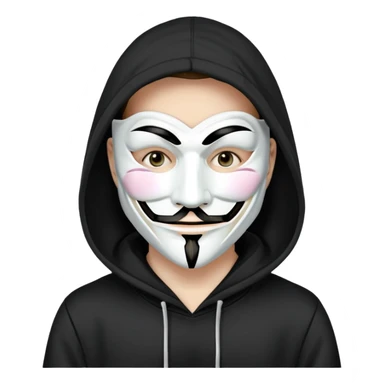 Hacker anonymous sticker