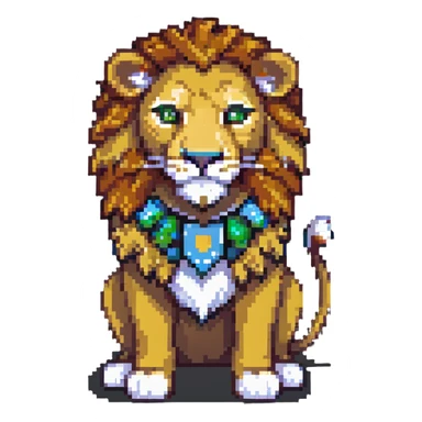 A 20-year-old anthropomorphic lion sticker