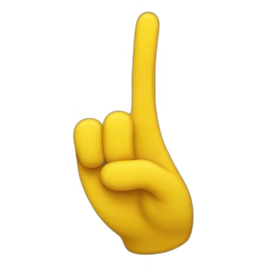 YELLOW HAND SAYING BYE sticker