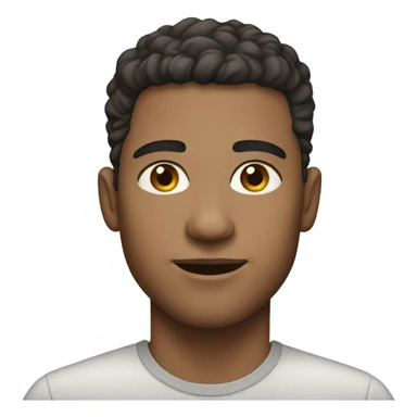 portrait of a light-skinned male sticker