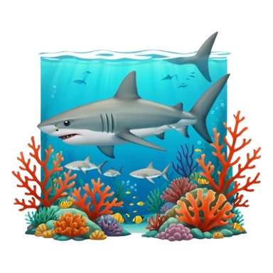 buatkan saya emoji elshark gran maja fish it yang biru itu yang siap dicopy paste sticker