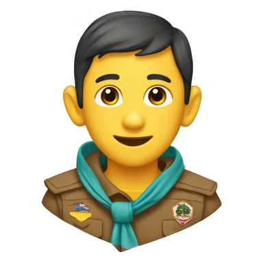 scout neckerchief sticker