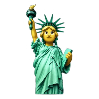 Trump as a statue of liberty sticker