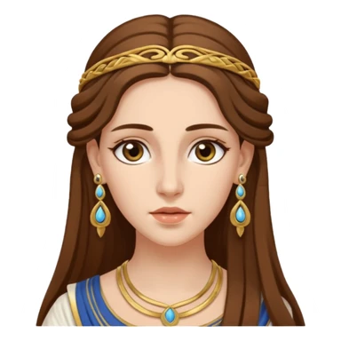 Ancient greek Women with Earrings sticker