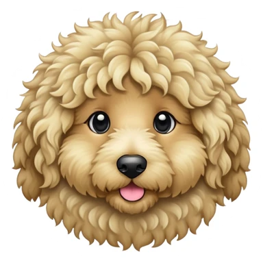 Black and blonde bernadoodle sticker