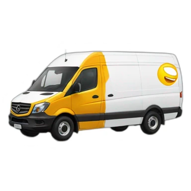 sprinter van WITH AMAZON LOGO sticker