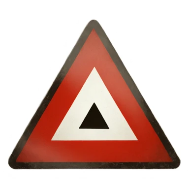  Danger warning triangle sign sticker