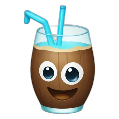 agua de coco sticker