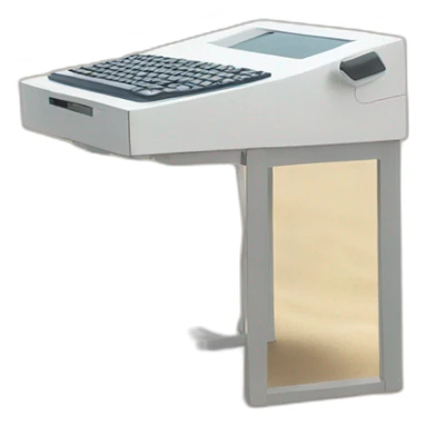 digital nodad computer working on the beach sticker