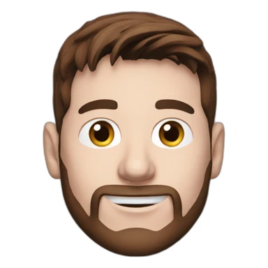 Lionel Messi with a funded next logo sticker