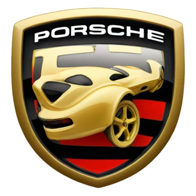 porsche logo sticker