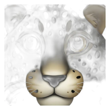 black leopard face sticker