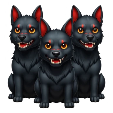 cerberus emoji sticker