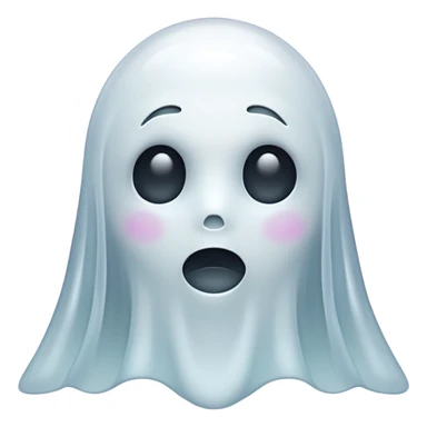 ghost without mouth sticker