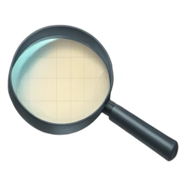 magnifying glass over a schedule sticker