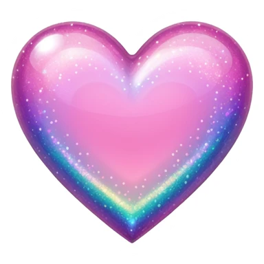 The most sparkly girly pink heart ever  sticker