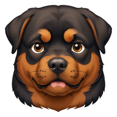 A full grown Rottweiler sticker