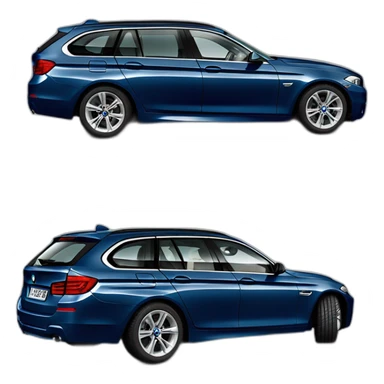 2012 bmw 525td touring back in dark metallic blue sticker