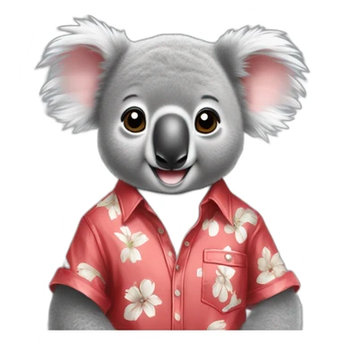 Koala escuchando metal y con una camisa de red mood architect sticker