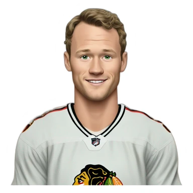 Jonathan Toews as a beach bum sticker