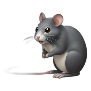 Un obèse sur une souris sticker