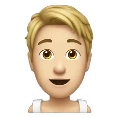 un caca dans des toilette sticker