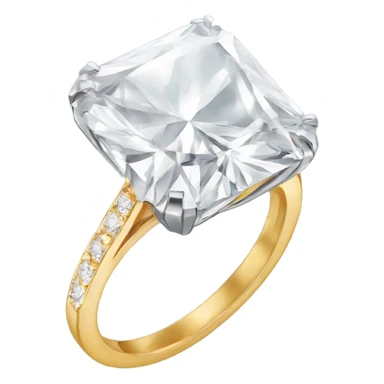 radiant cut diamond ring sticker