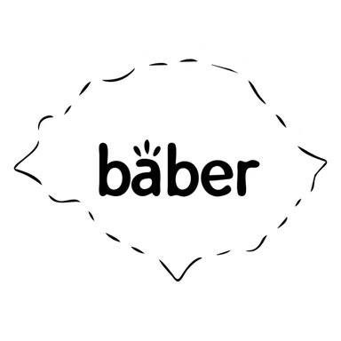 The text "baber" sticker