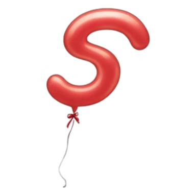 Balloon with an H in the middle sticker