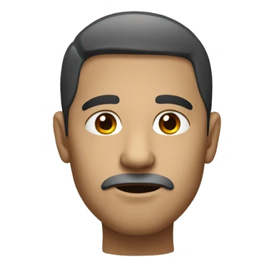 Face with a lateral gaze sticker