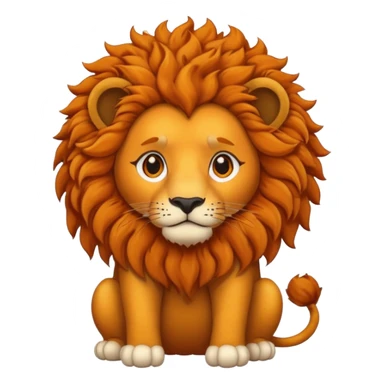 curly lion with jersey sticker