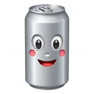 soda can without any face or branding sticker